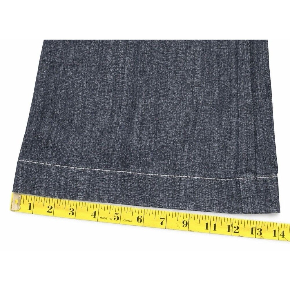 Z Cavaricci Dark Wash Bootcut Flare Low Rise Jeans Women’s 24 Stretch Denim - Picture 7 of 7